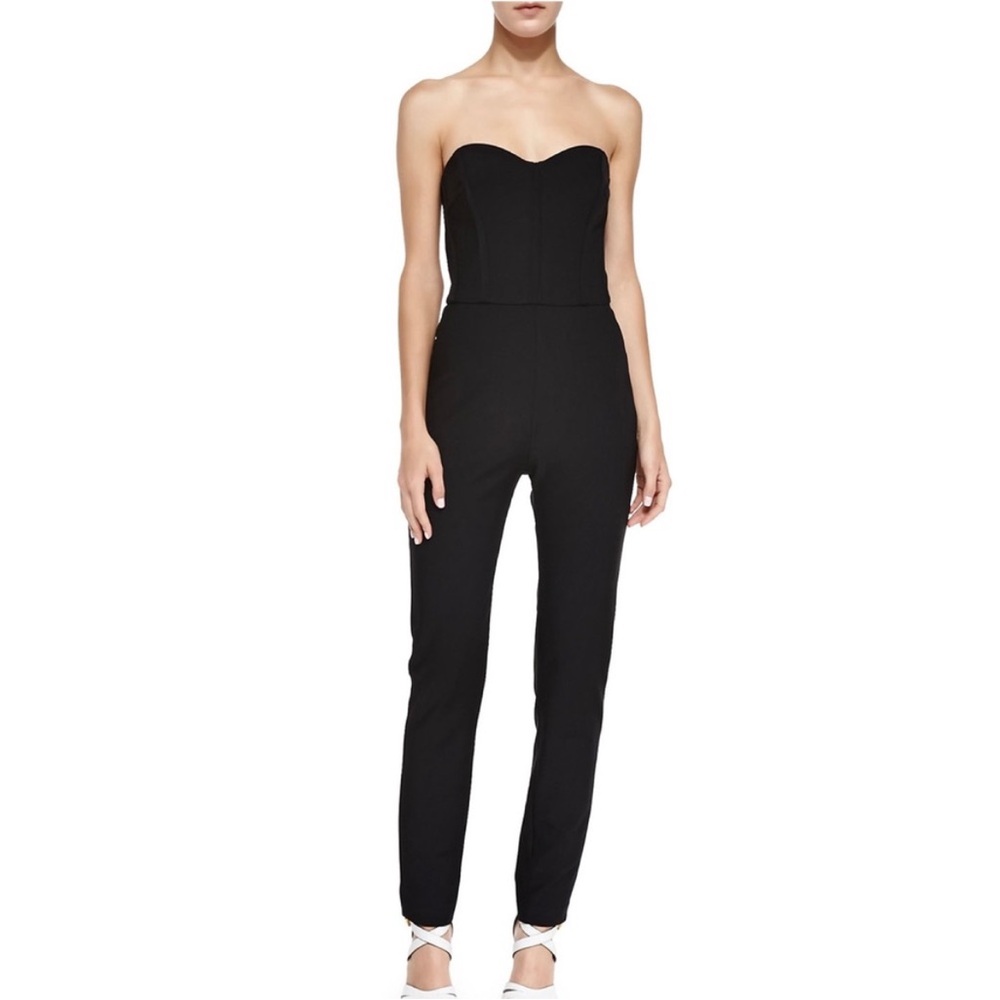 Veronica Beard Ponte Bustier Jumpsuit